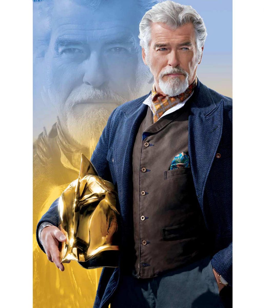 Pierce Brosnan Black Adam Blue Jacket - Image 7