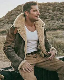 The Iron Claw Zac Efron Leather Jacket