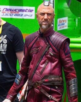Sean Gunn Thor Love and Thunder Red Leather Jacket