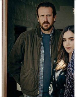 Windfall Jason Segel Bomber Green Quilted Jacket