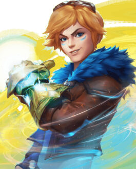 Rift Ezreal League of Legends Wild Jacket with Fur Collar