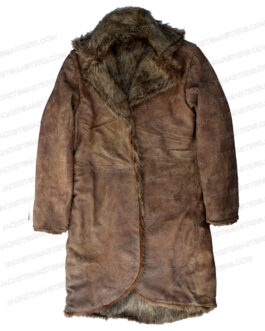 Luke Evans The Hobbit Shearling Leather Coat