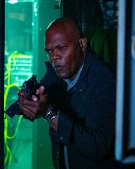 Samuel L. Jackson Spiral Black Jacket