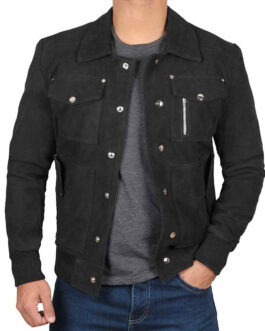 Mark Wahlberg Daddy’s Home 2 Suede Leather Jacket