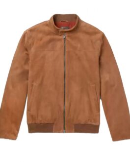 Men’s Bomber Rain System Piana Suede Jacket