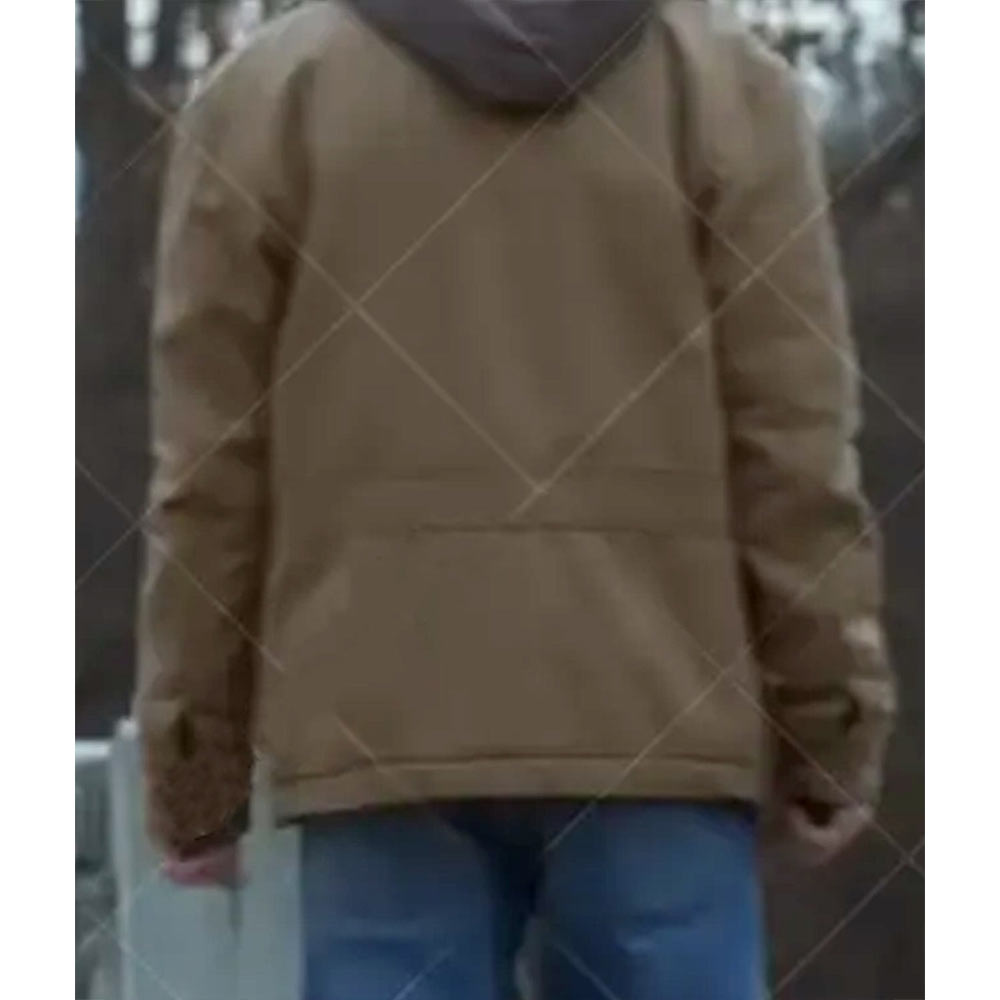 Mr. Harrigan’s Phone Jaeden Martell Cotton Brown Jacket - Image 5