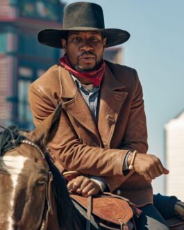 The Harder They Fall Jonathan Majors Brown Jacket