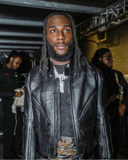 Burna Boy NBA All Star Leather Jacket