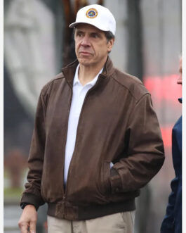 Andrew Cuomo NY Governor Leather Jacket
