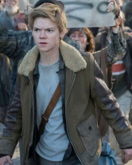 Thomas Brodie Sangster Maze Runner Brown Jacket