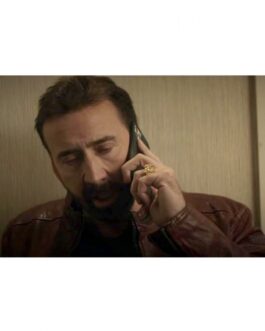 The Unbearable Weight of Massive Talent Nick Cage Brown Jacket