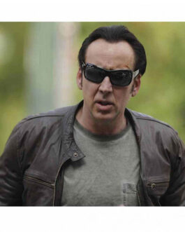 Nicolas Cage Rage Brown Leather Jacket