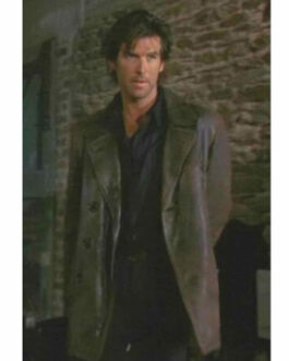 Pierce Brosnan Taffin Brown Leather Jacket