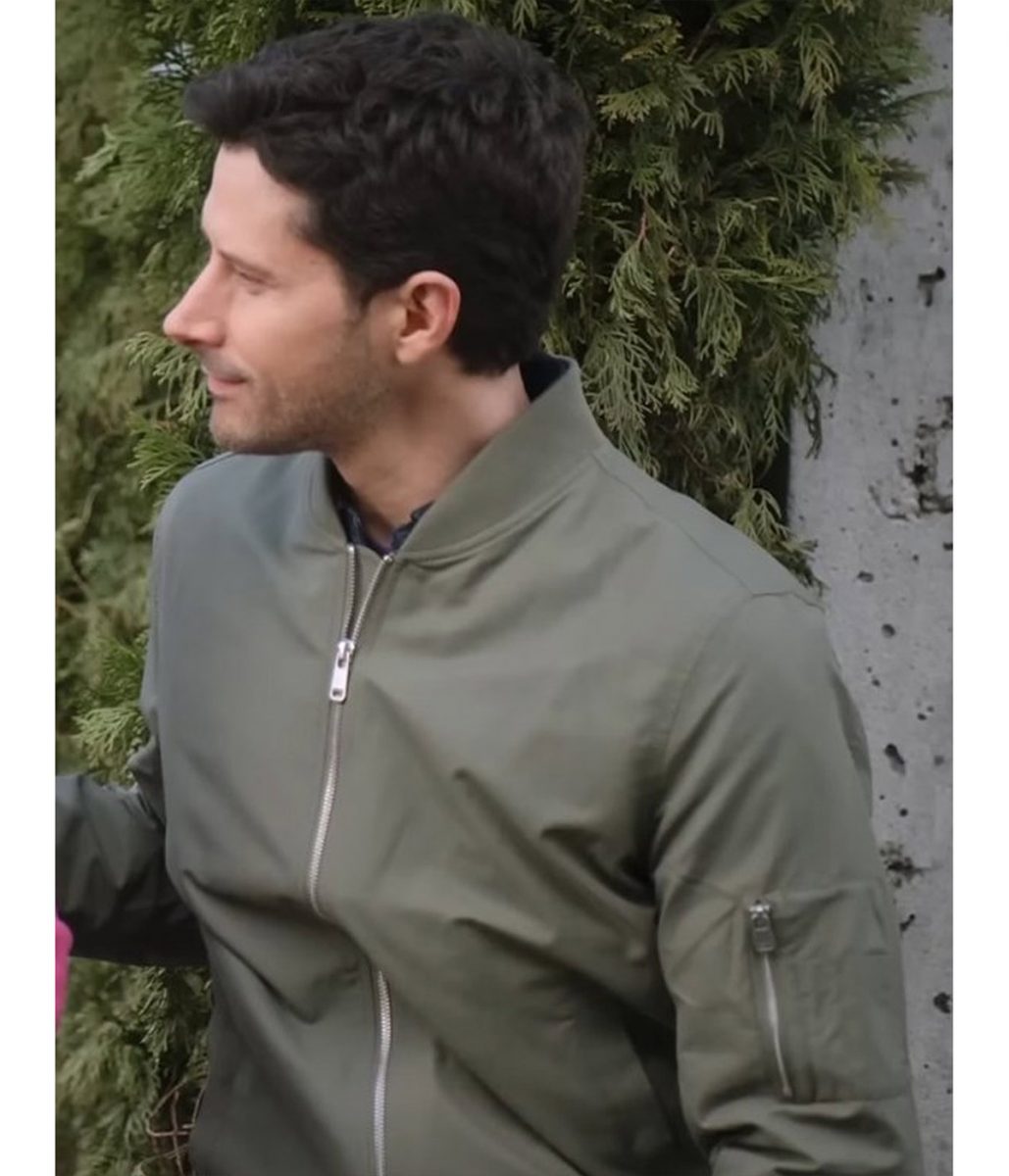 Planning for Joy Marc Trottier Green Bomber Jacket - Image 2