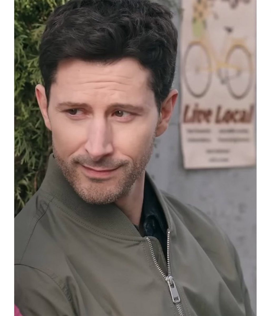 Planning for Joy Marc Trottier Green Bomber Jacket - Image 3