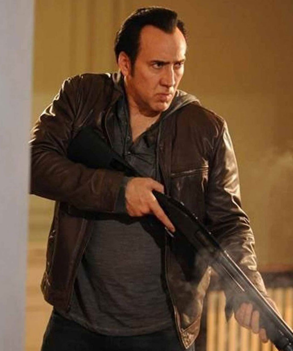 Nicolas Cage Rage Brown Leather Jacket - Image 4