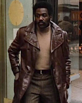 Shaft Richard Roundtree Double Breasted Leather Coat