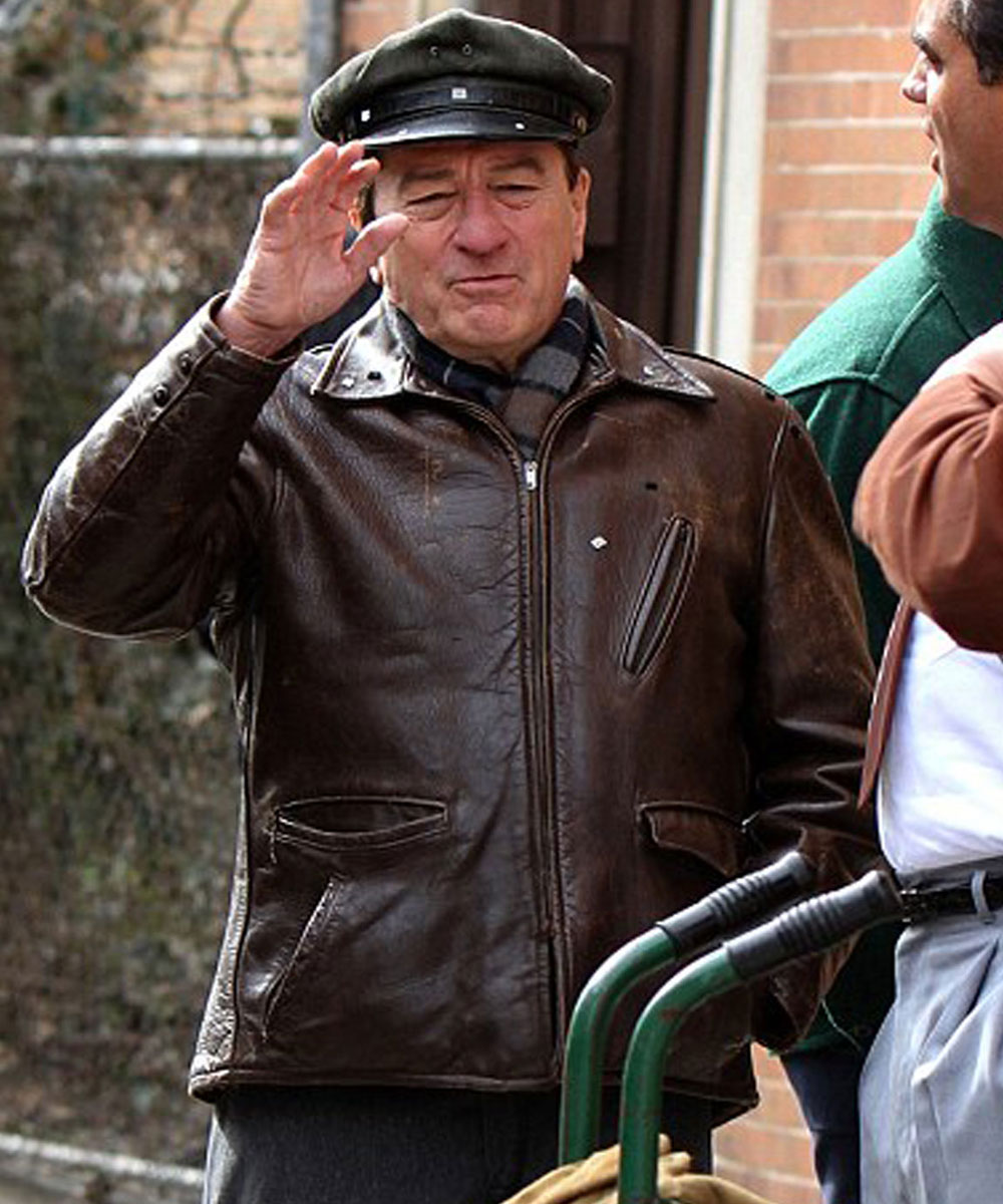 Robert Anthony De Niro The Irishman Leather Jacket - Image 11