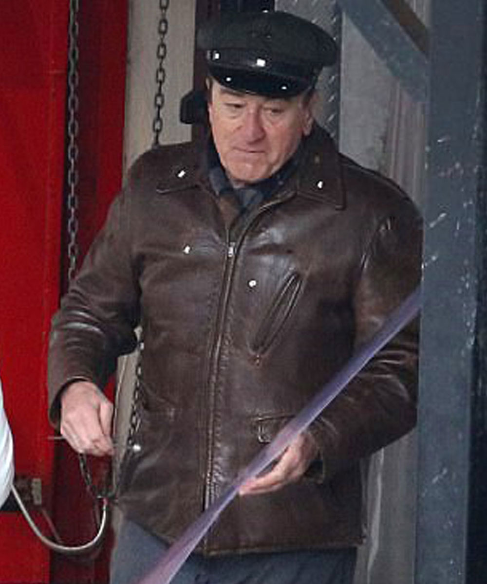 Robert Anthony De Niro The Irishman Leather Jacket - Image 16