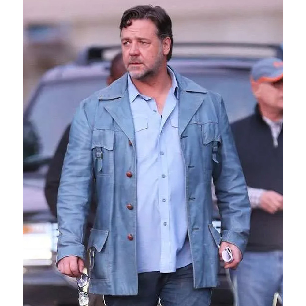 Russell Crowe The Nice Guys Leather Jacket - Image 7