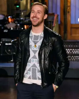 Saturday Night Live Ryan Gosling Black Leather Jacket