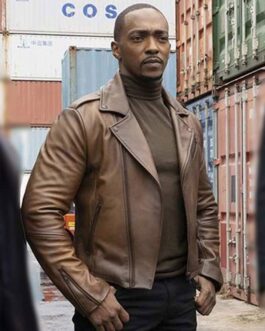 The Falcon and Winter Soldier Anthony Mackie Brown Leather Jacket