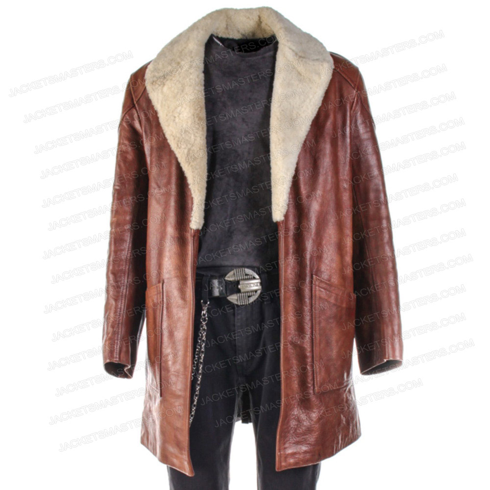 Samaritan Pilou Asbæk Brown Leather Jacket