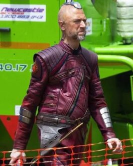Sean Gunn Thor Love and Thunder Red Leather Jacket