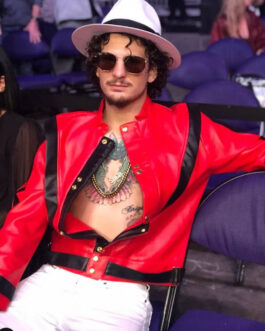 Sean Daniel O’Malley Red Leather Jacket