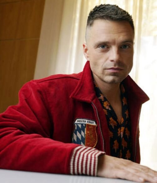 Sebastian Stan Fresh Red Jacket - Image 7