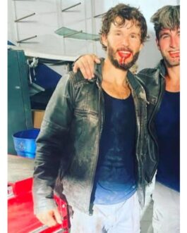 Ryan Kwanten Section 8 Black Leather Jacket