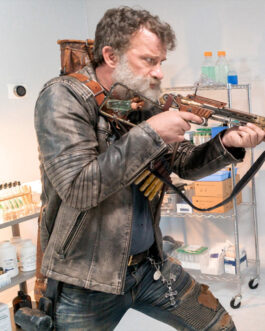 Thomas Jane Slayers Biker Black Leather Jacket