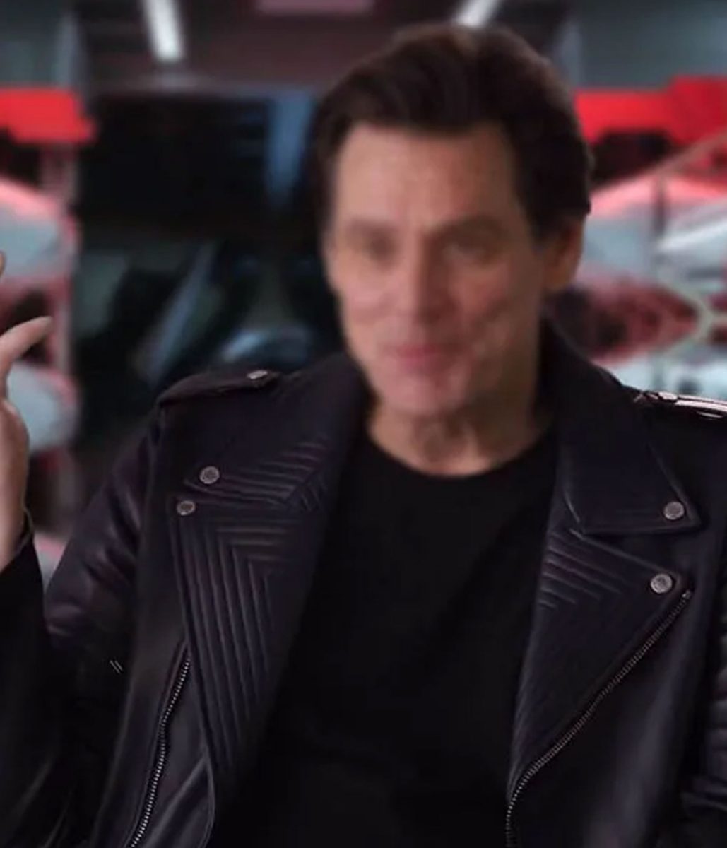 Sonic The Hedgehog 2 Jim Carrey Black Leather Jacket - Image 5