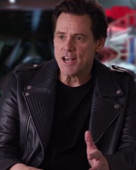 Sonic The Hedgehog 2 Jim Carrey Black Leather Jacket