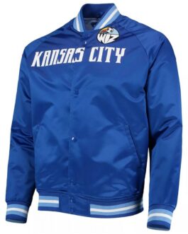 Sporting Kansas City Royal Blue Full-Snap Satin Jacket