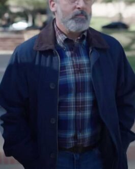 Steve Carell The Patient Blue Cotton Jacket