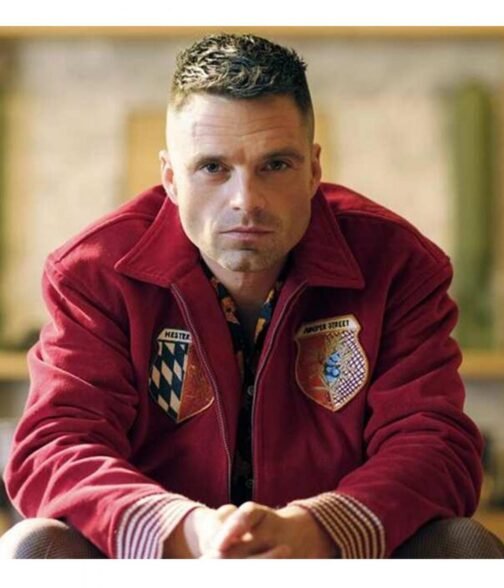 Sebastian Stan Fresh Red Jacket - Image 3