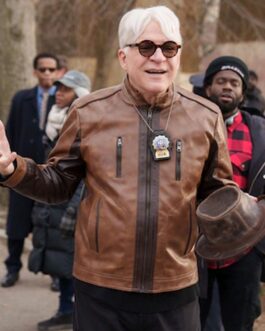 Steve Martin Only Murders in the Building Brown Leather Jacket