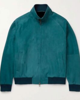 Men’s Bomber Rain System Piana Suede Jacket