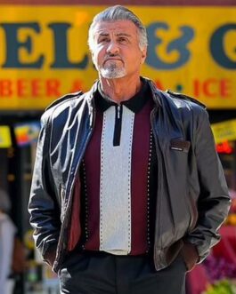 Tulsa King Sylvester Stallone Bomber Leather Jacket