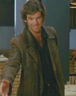 Pierce Brosnan Taffin Brown Leather Jacket
