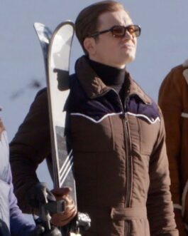 Golden Circle Kingsman Taron Egerton Brown Jacket