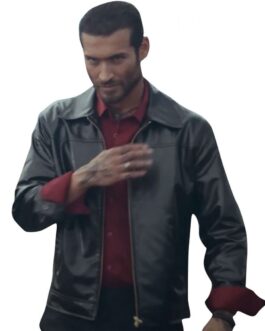 The Accidental Narco Edgar Vittorino Black Leather Jacket