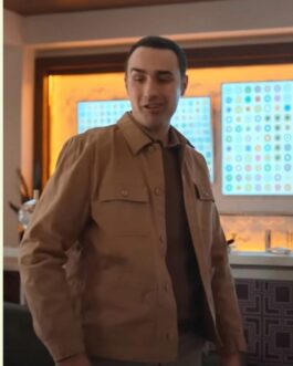 Jamie Demetriou The Afterparty Brown Jacket