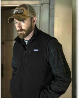 Ben Foster The Contractor Black Wool Vest