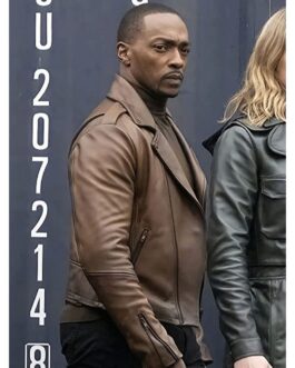The Falcon and Winter Soldier Anthony Mackie Brown Leather Jacket