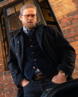 The Gentlemen Charlie Hunnam Black Coat