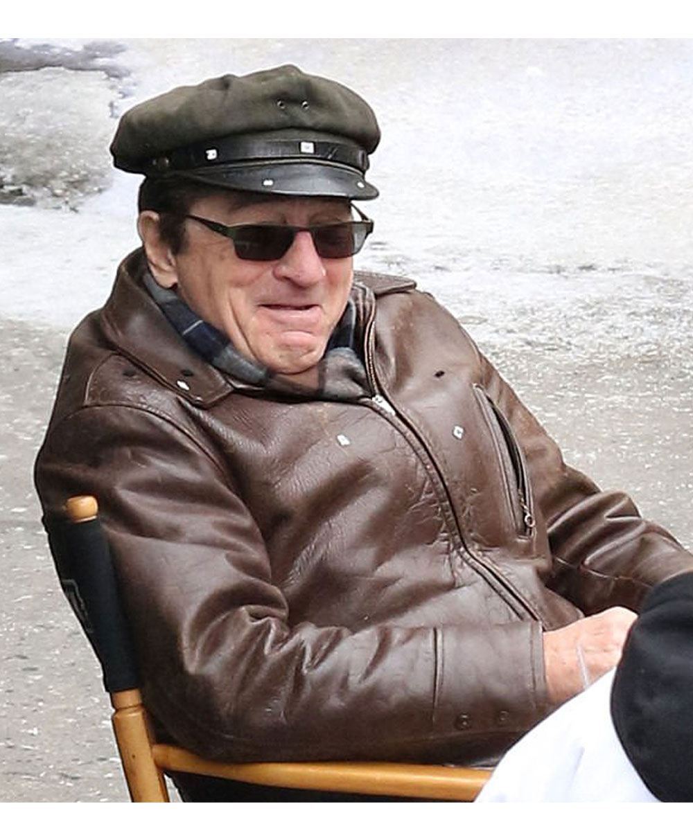 Robert Anthony De Niro The Irishman Leather Jacket - Image 13