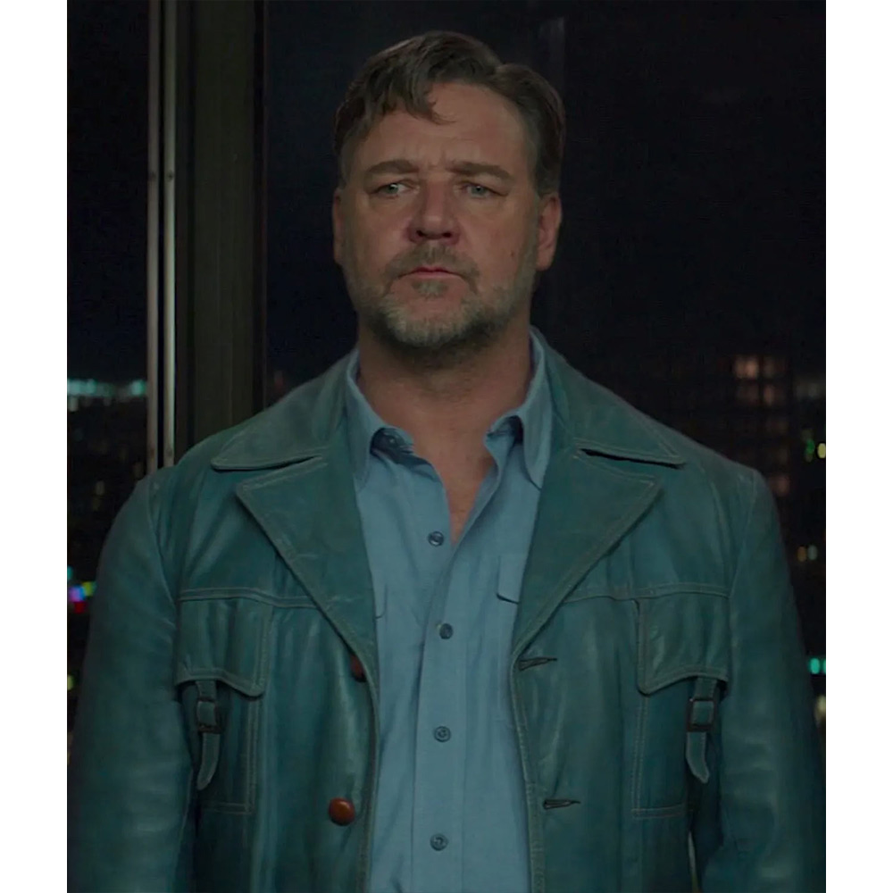 Russell Crowe The Nice Guys Leather Jacket - Image 10