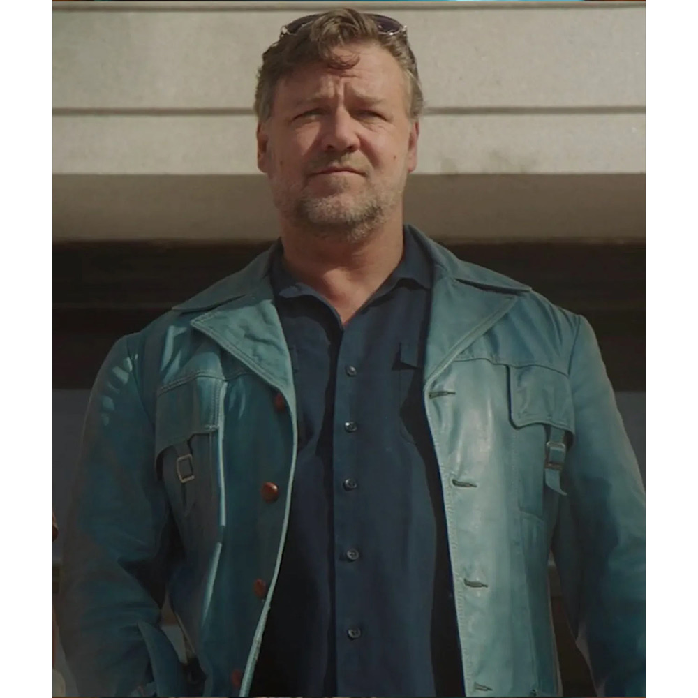 Russell Crowe The Nice Guys Leather Jacket - Image 11